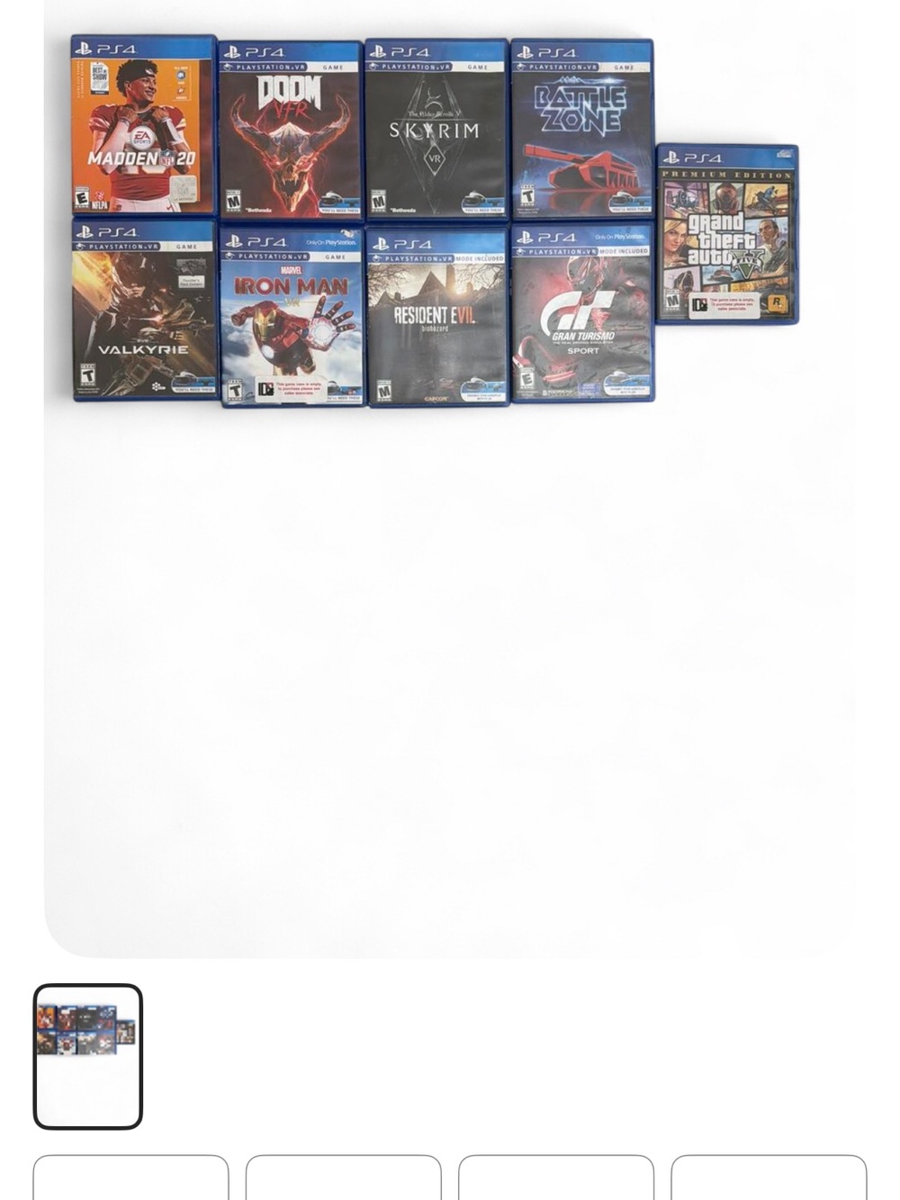 10 Playstation games with the cases bundle